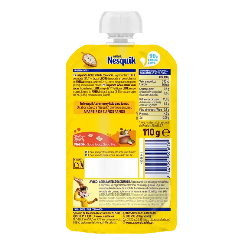 Nestlé Nesquik Cocoa Pack, 16 x 110g