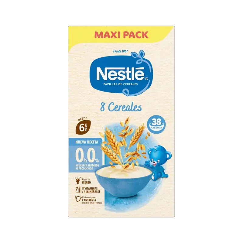 Nestlé 8-Grain Baby Porridge 0%, 570g