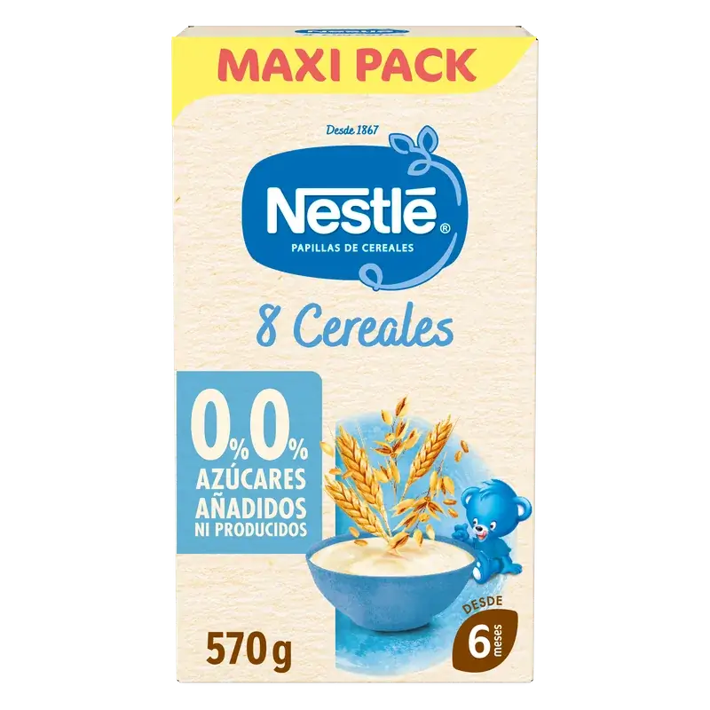 Nestlé 8-Grain Baby Porridge 0%, 570g