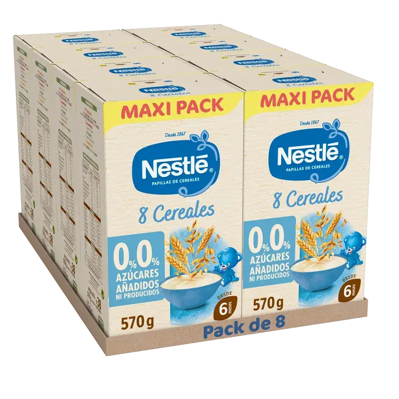 Nestlé 8-Grain Baby Porridge 0%, 570g