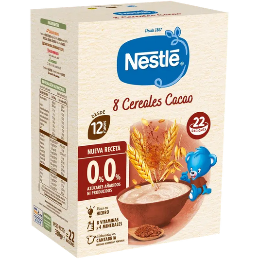 Nestlé 8-Grain Baby Porridge, 0% Cocoa, 330g