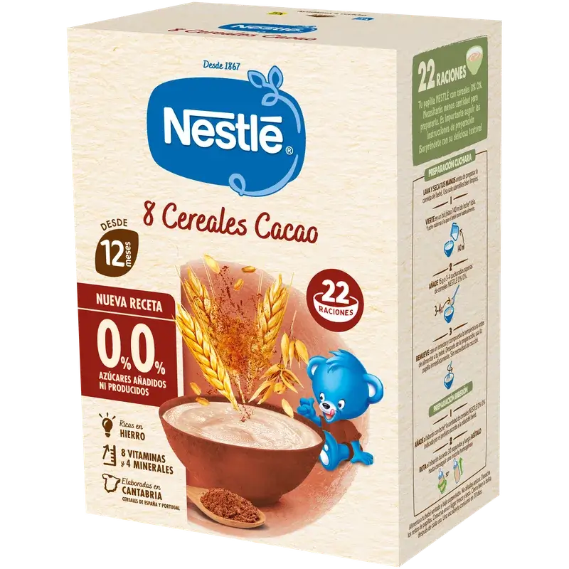 Nestlé 8-Grain Baby Porridge, 0% Cocoa, 330g