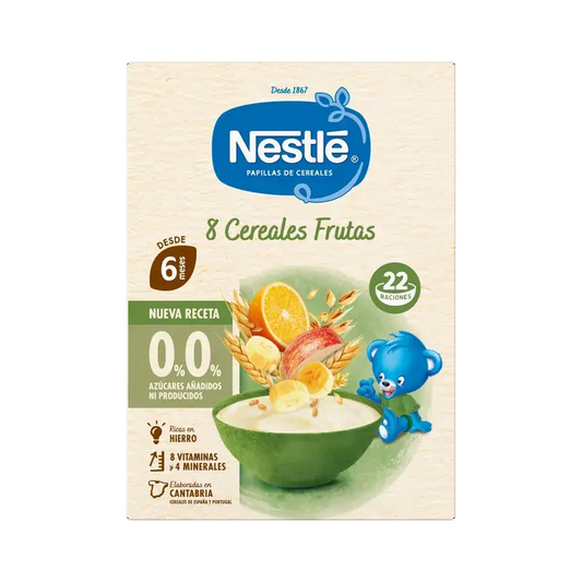 Nestlé 8-Grain Baby Porridge 0% Fruit, 330g