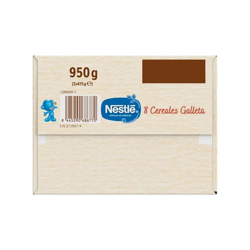 NESTLÉ Papilla 8 Cereals with Maria Cookie 950g