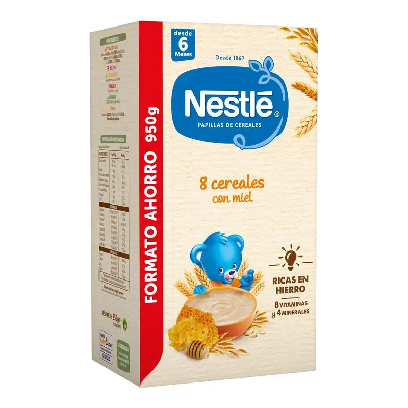NESTLÉ Papilla 8 Cereals with Honey, 950g
