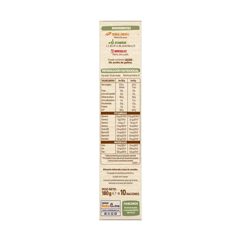 Nestlé Papilla Gluten Free Corn & Rice, 180 g