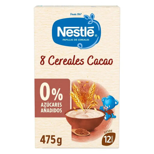 Nestlé Baby Food 8 Cereals with Cocoa, 475g