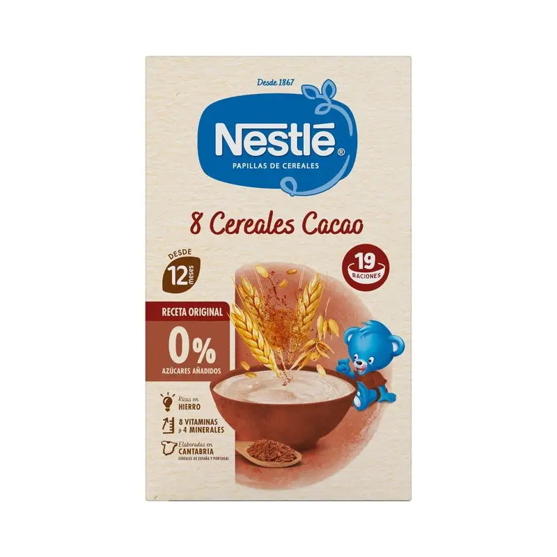 Nestlé Baby Food 8 Cereals with Cocoa, 475g