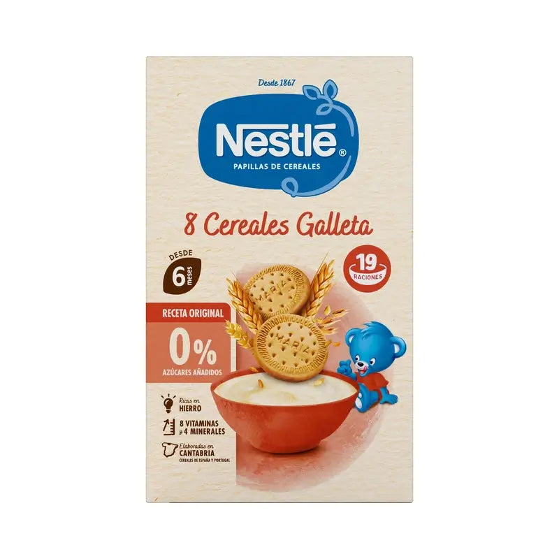 Nestlé Baby Food 8 Cereals with Maria Cookie , 475g