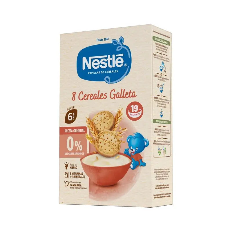 Nestlé Baby Food 8 Cereals with Maria Cookie , 475g