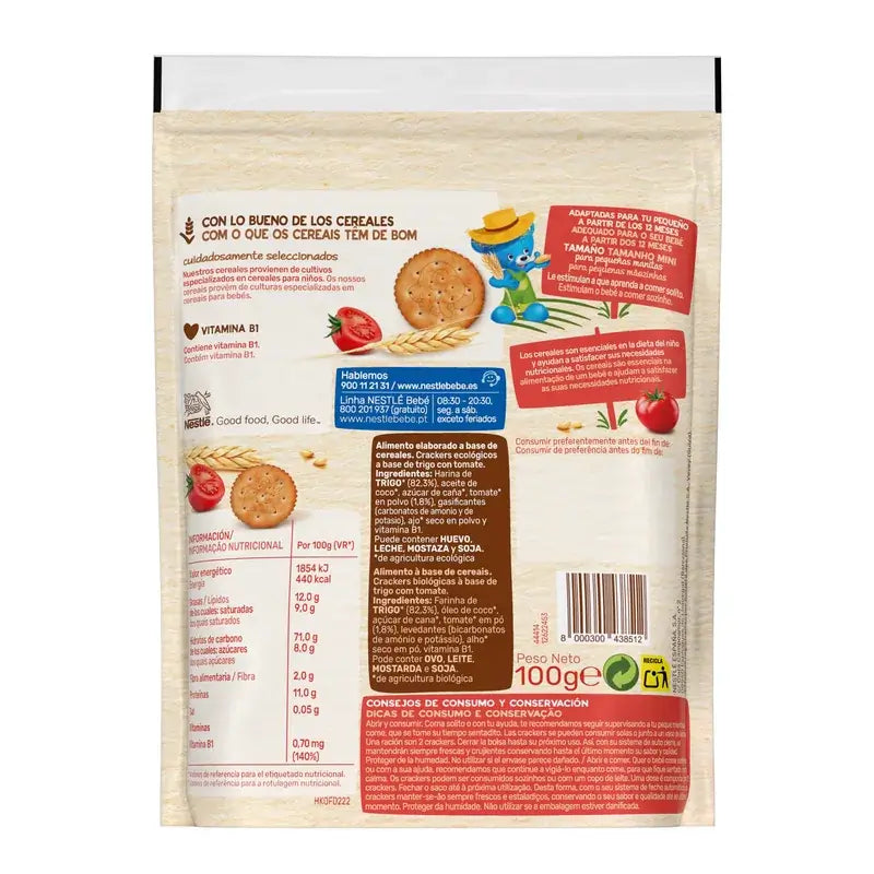 Nestlé PequeCrackers Tomato, 100g