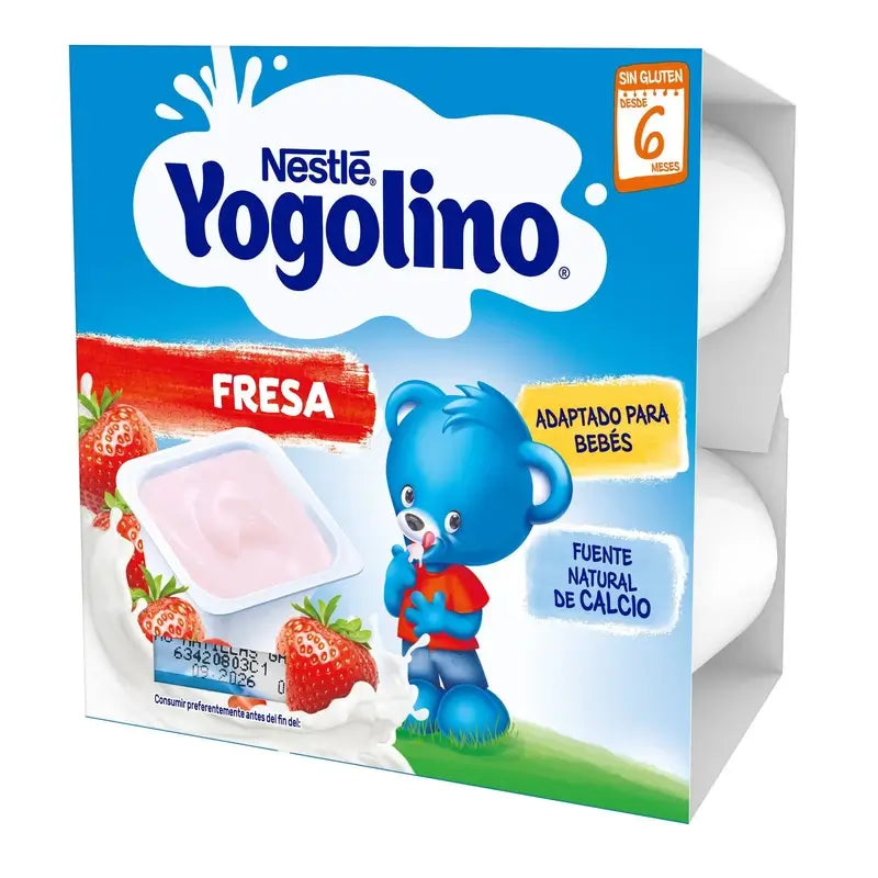 Nestlé Yogolino Strawberry, 4X100 g