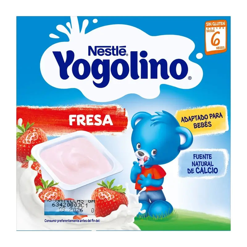 Nestlé Yogolino Strawberry, 4X100 g