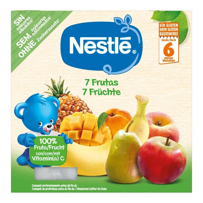 Nestlé Puree 7 Fruit Portion, 4X100g