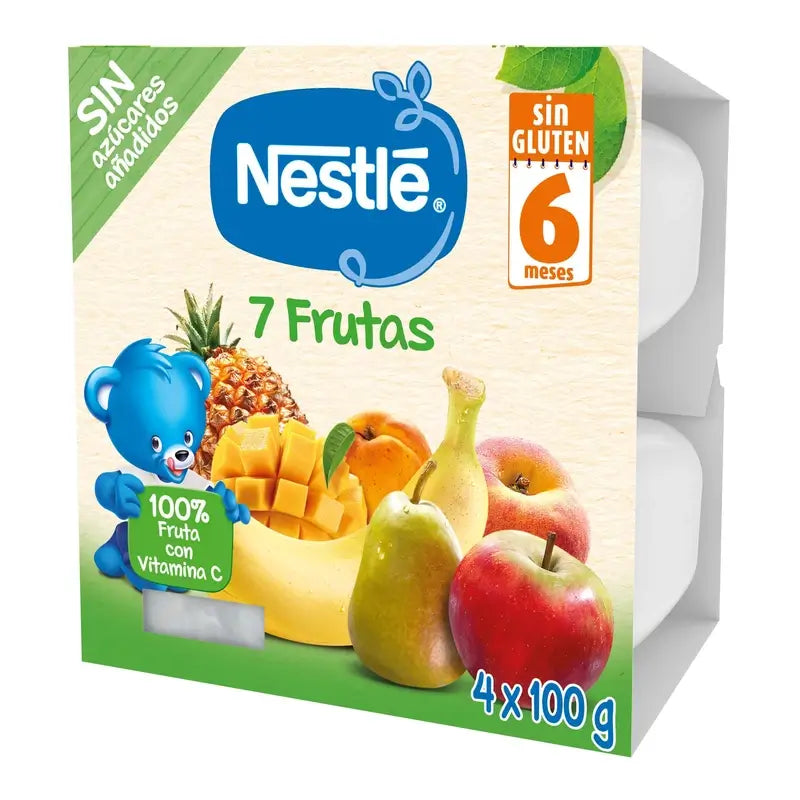 Nestlé Puree 7 Fruit Portion, 4X100g