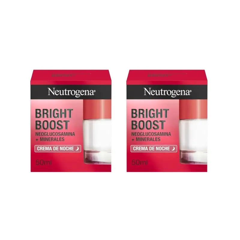 Neutrogena Bright Boost Moisturising Night Cream, 2X50 Ml