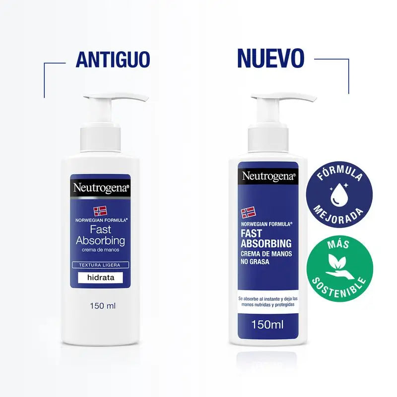 Neutrogena Quick-Absorbing Hand Cream Light Texture, 150 ml