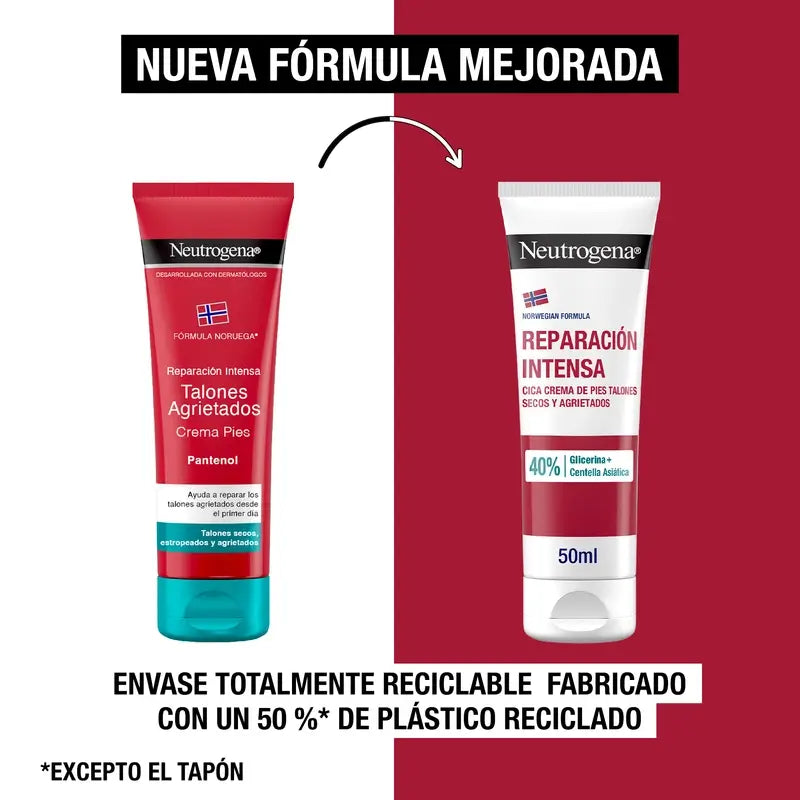 Neutrogena Cracked Heel Foot Cream CICA, 50 ml