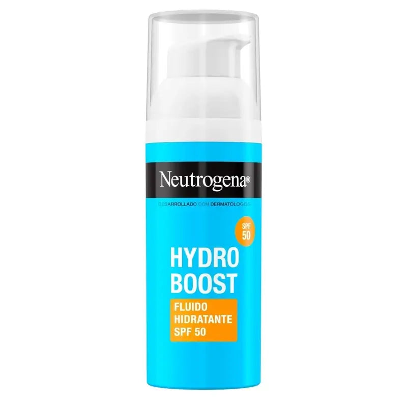 Neutrogena Hydro Boost Facial Moisturising Fluid Cream Spf50, 2X50 Ml