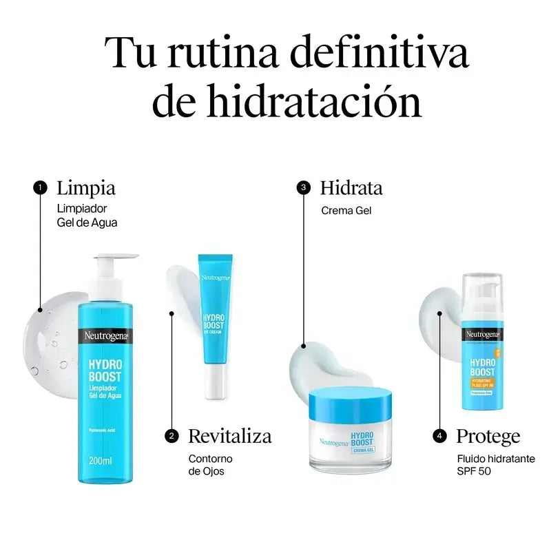 Neutrogena Hydro Boost Moisturising Face Gel Cream, 2X50 Ml