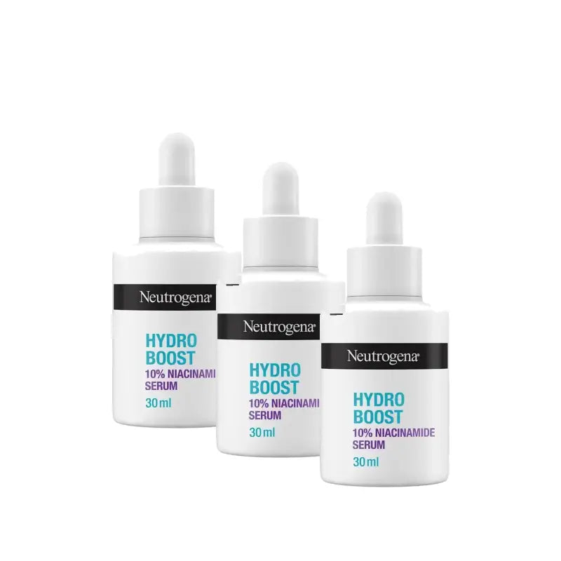 Neutrogena Hydro Boost Niacinamide Serum, Pack of 3 x 30 ml