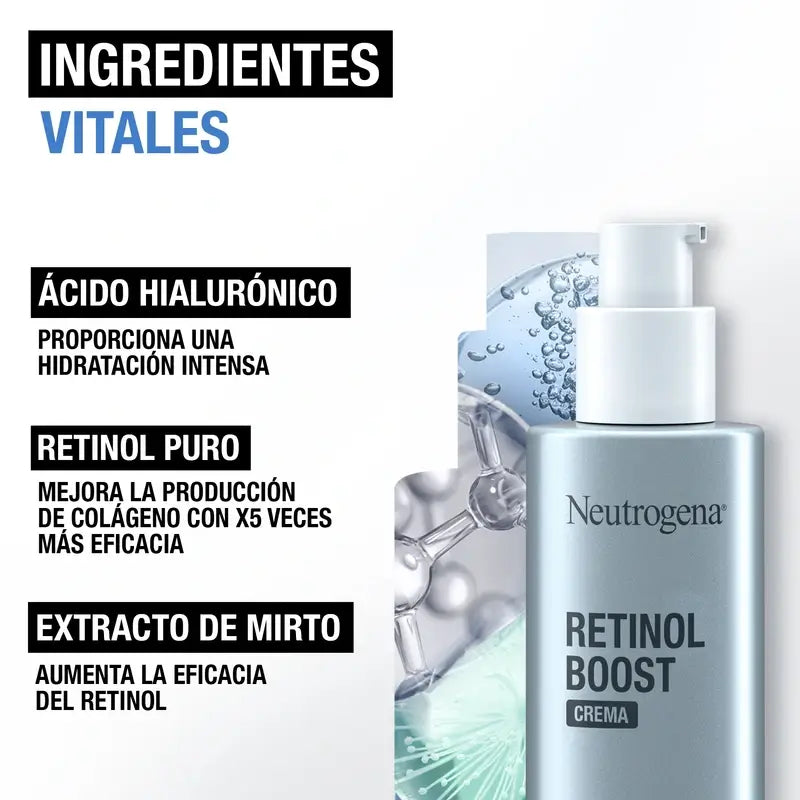 Neutrogena Retinol Boost Anti-Wrinkle Face Moisturiser, 2X50 Ml