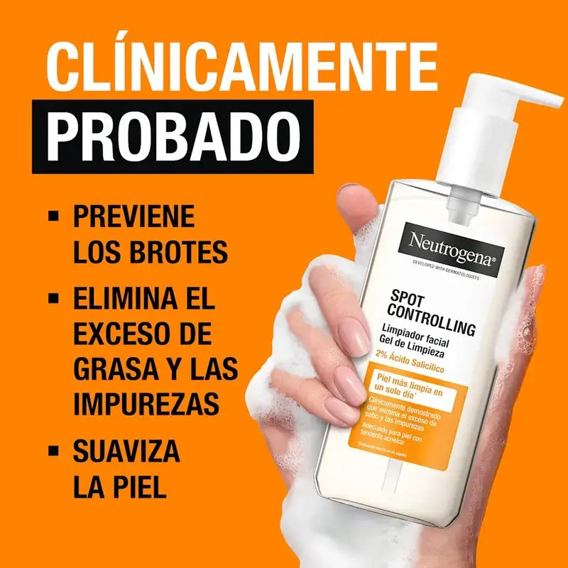 Neutrogena Spot Controlling Facial Cleansing Gel, 200 ml