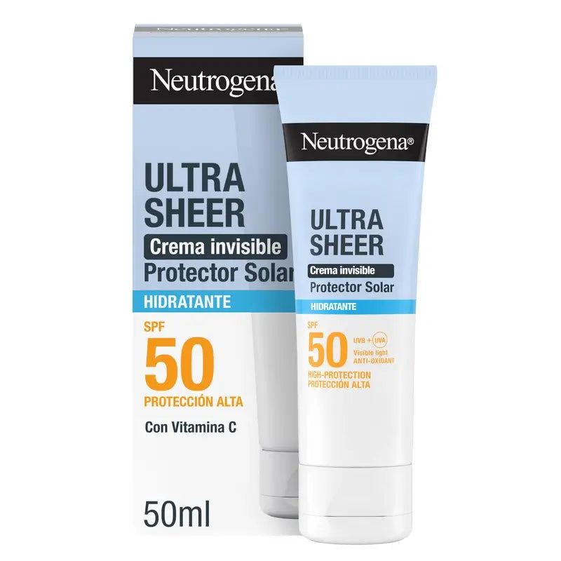 Neutrogena Ultra Sheer Invisible Moisturising Cream Spf50, 50 ml