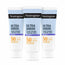 Neutrogena Ultra Sheer Invisible Anti-Ageing Fluid SPF 50, Pack of 3 x 50 ml