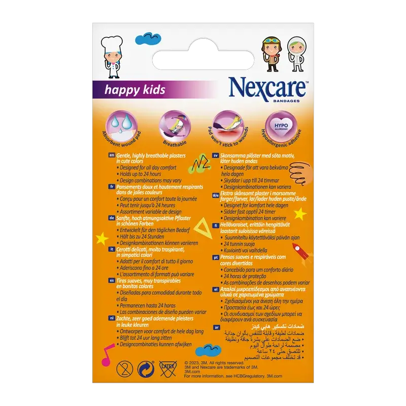 Nexcare Kids Protective Strip for Children with Assorted Professions Design , 20 units