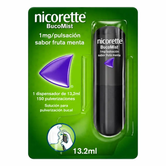Nicorette Bucomist Nicotine Mint Fruit Flavoured Mouth Spray