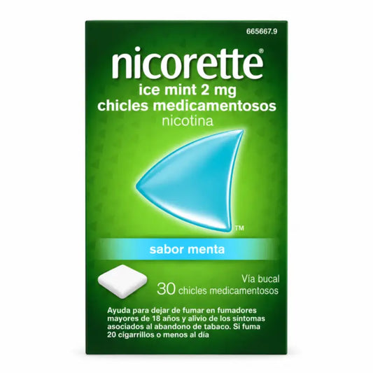 Nicorette Ice Mint 30 Chewing Gum 2 Mg