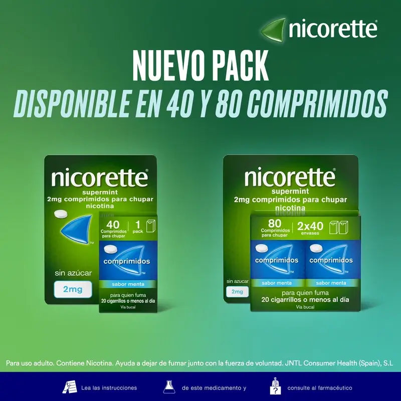 Nicorette Supermint, 80 tablets