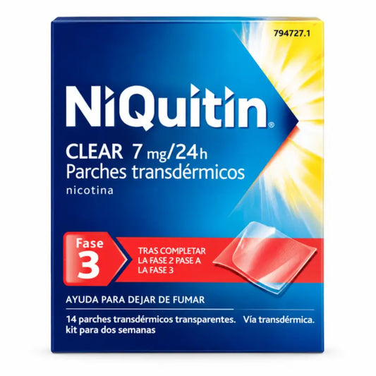 Niquitin Clear 7 mg, 14 Transdermal Patches 24H