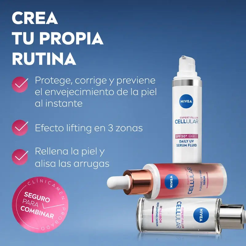 Nivea Cellular Expert Filler Daily Uv Fluid Serum Spf50+ 30Ml