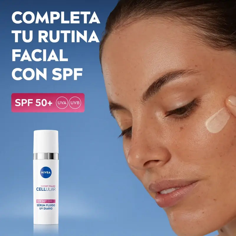 Nivea Cellular Expert Filler Daily Uv Fluid Serum Spf50+ 30Ml