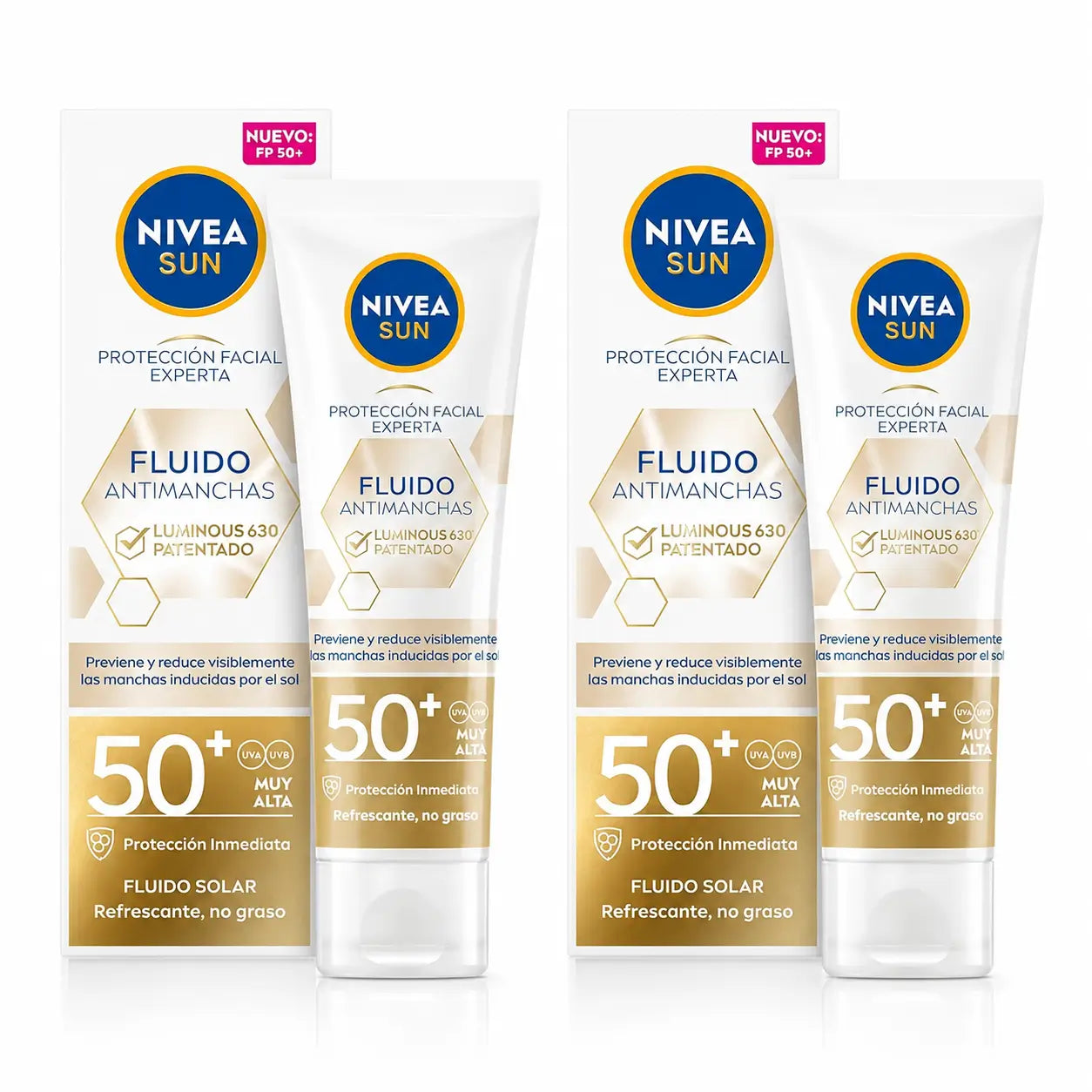 Nivea Sun Luminous 630 Anti-Blemish Sunscreen Fluid Fp50, 40 ml, pack 2