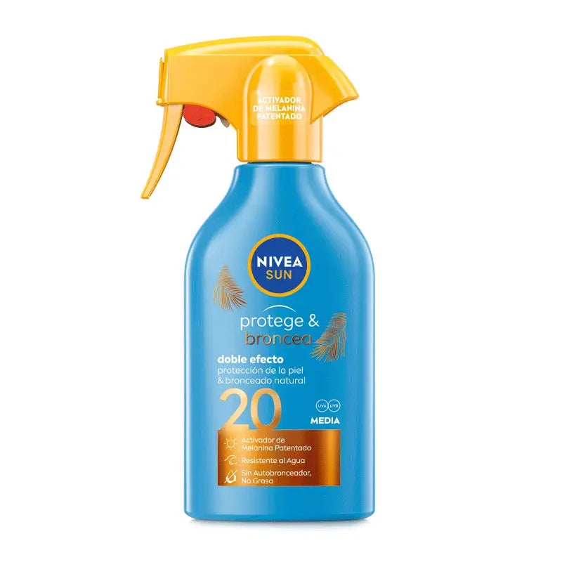 NIVEA Sun Protect & Tan Sun Protection Spray SPF20, 270 ml
