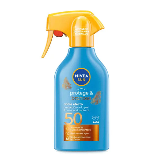 NIVEA Sun Protect & Tan Sunscreen Spray SPF50, 270 ml