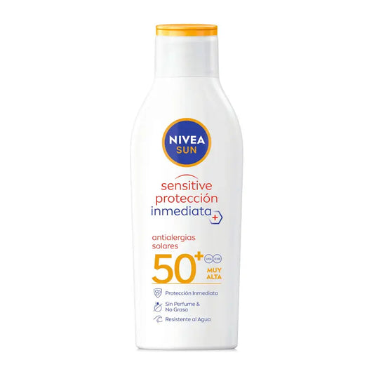 NIVEA Sun SPF50+ Sensitive Anti-Allergy Sun Lotion for Adults Sensitive Skin, 200 ml