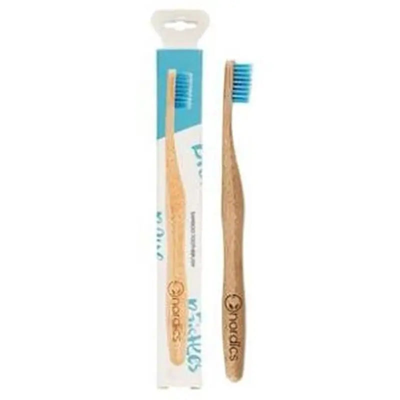 Nordics Oral Care Bamboo Toothbrush - Blue