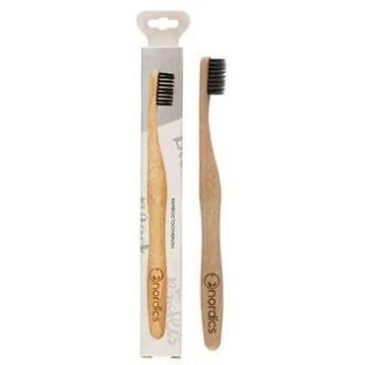 Nordics Oral Care Bamboo Toothbrush - Carbon Binchotan