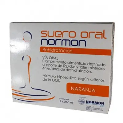 Normon Oral Serum Orange Pack 2 x 250 ml