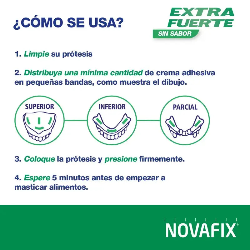 Novafix Extra Strong Flavourless, 75 Gr