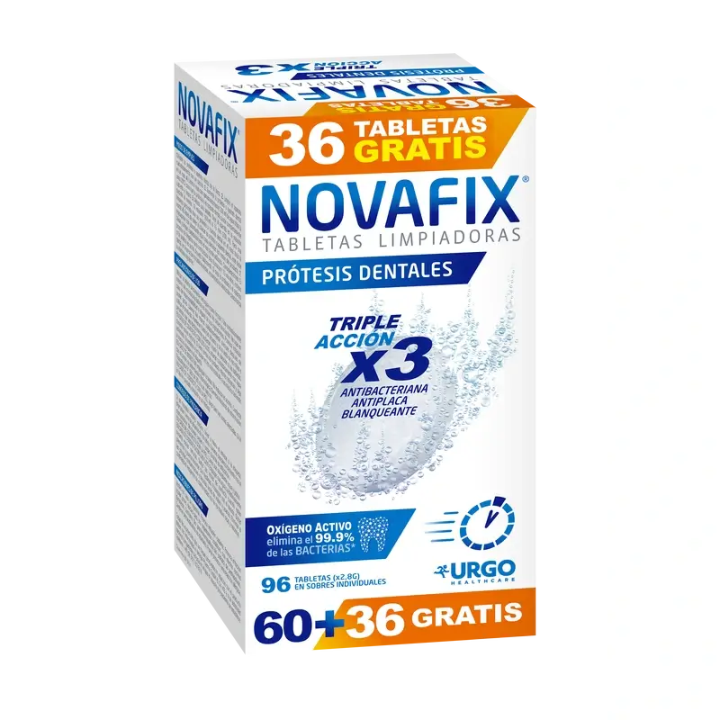 Novafix Triple Action Cleansing Tablets, 96 Units