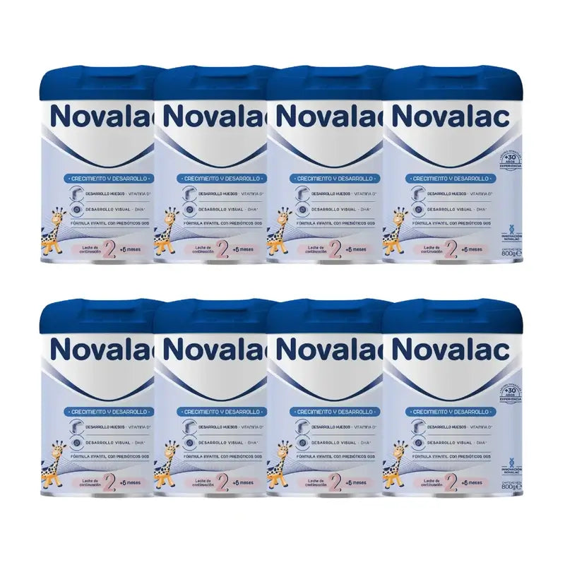Novalac 2 Formula Milk, Pack 8 X 800g