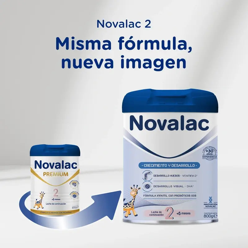 Novalac 2 Formula Milk, Pack 8 X 800g