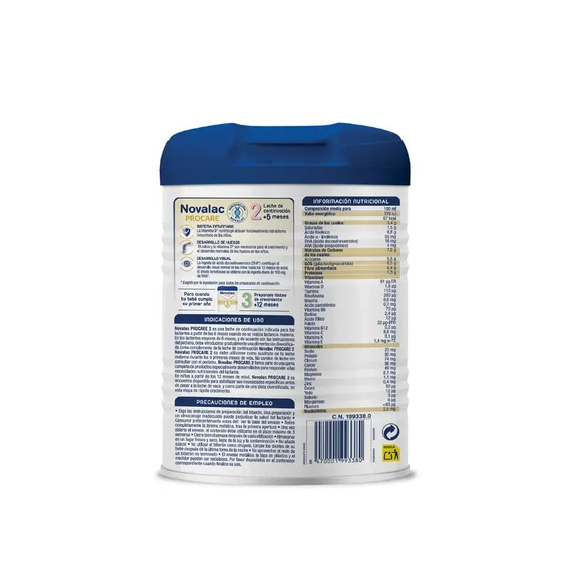 Novalac Procare 2 Continuation Milk, 3X800 Gr