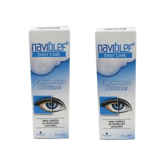 Novax Naviblef Daily Care Eyelid Foam, 2X50 Ml