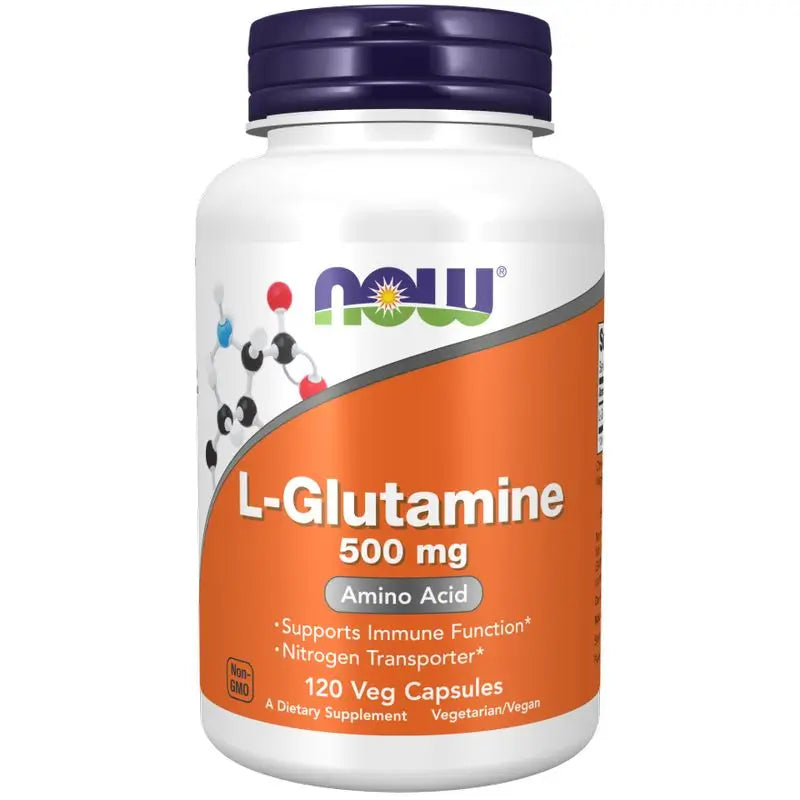 Now L-Glutamine , 120 capsules of 500 mg